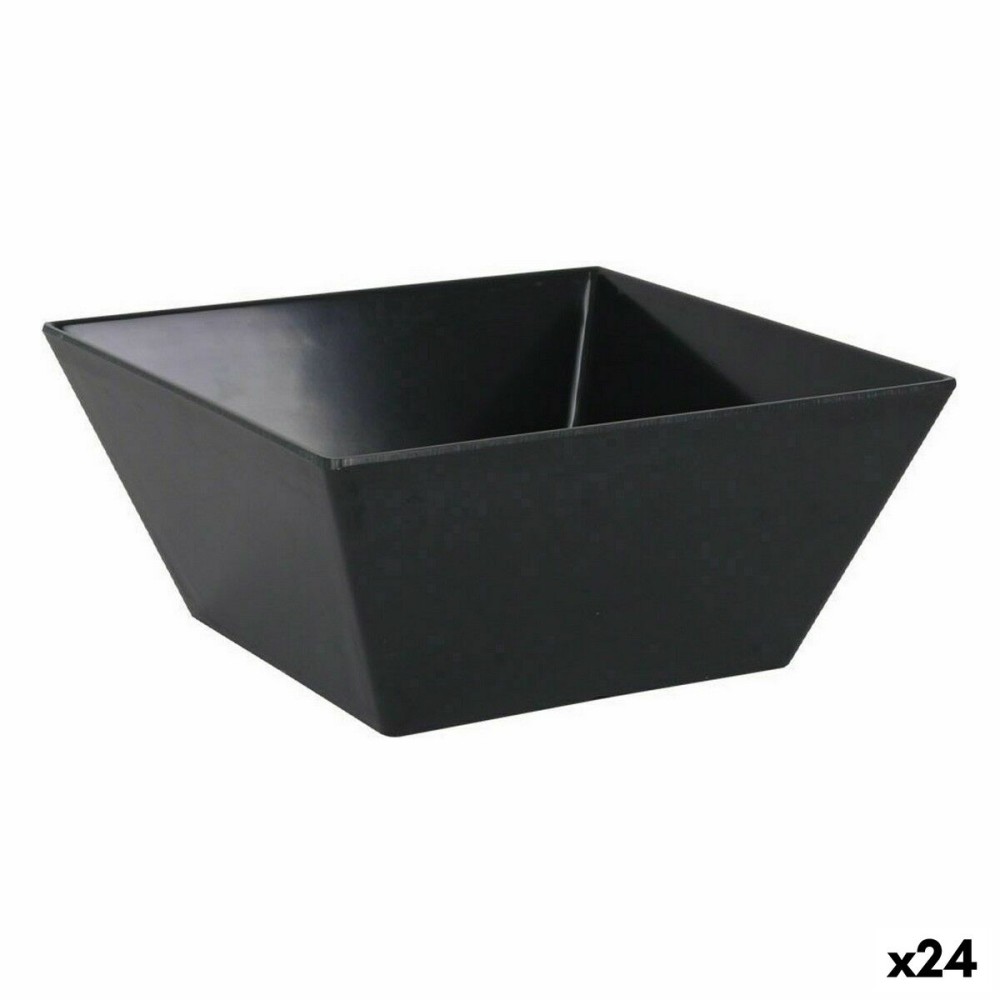 Snack Bowl La Mediterránea Melamin Anthracite 18 x 18 x 8 cm (24 Units)