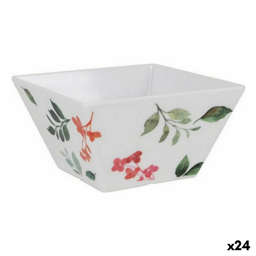 Bol pour Apéritifs La Mediterránea Petunia Mélamine Brille 13 x 13 x 7 cm (24 Unités)