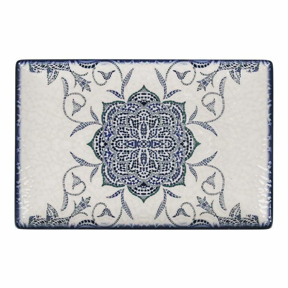 Plat à Gratin La Mediterránea Rosetta Porcelaine Rectangulaire 30 x 20 x 2,5 cm (6 Unités)