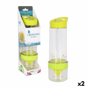 Bouteille Kitchen Tropic Jaune Mélangeur 7,5 x 24,5 cm (2 Unités)