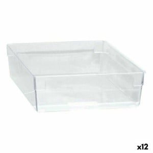 Boîte Multiusage   Modulaire Transparent 22,5 x 15,5 x 5,3 cm (12 Unités)