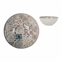 Bol La Mediterránea Grecia Porcelaine Bleu Marron Ø 16 x 7 cm (24 Unités)