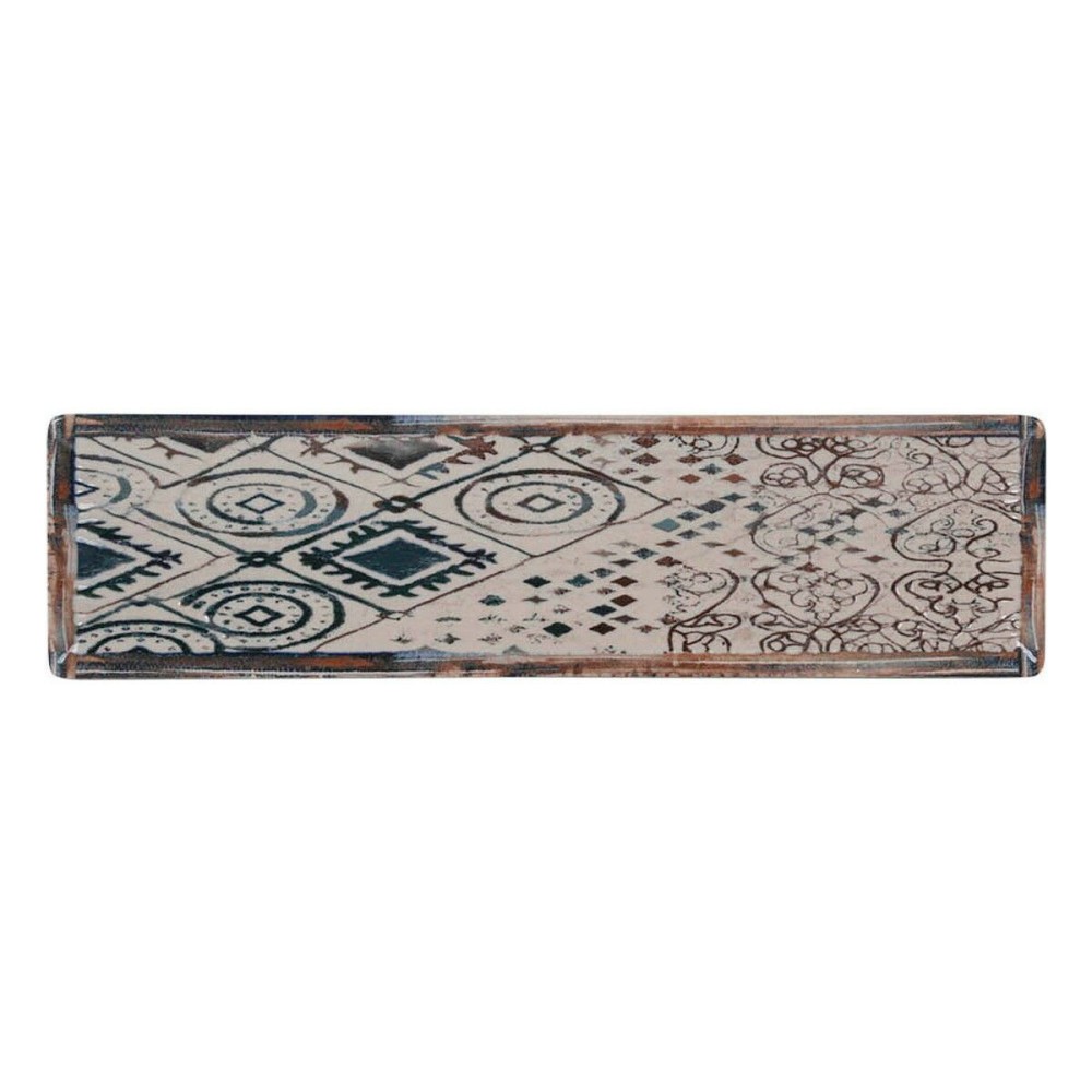 Serving Platter La Mediterránea Grecia Porcelain Rectangular 30 x 8 x 2 cm (24 Units)