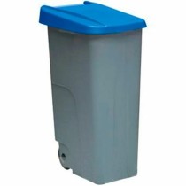 Dustbin with Wheels Denox 110 L Blue 58 x 41 x 89 cm