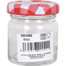 Jar Mediterraneo   Transparent 50 ml Glass (24 Units)