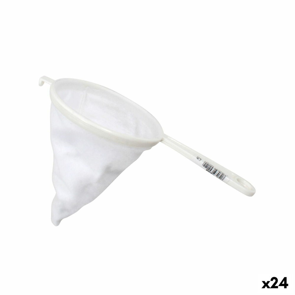 Strainer White Plastic Franela Ø 12 cm (24 Units)