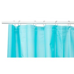 Shower Curtain Berilo SC-MIX-01-BLUE Blue Polyethylene EVA 180 x 180 cm (12 Units)