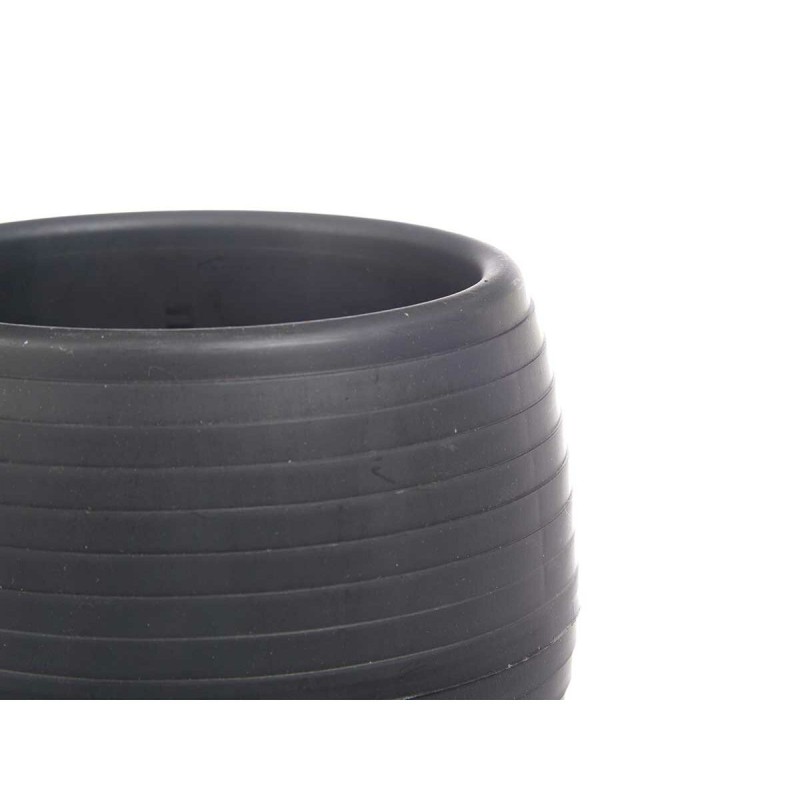 Set de pots Ibergarden ES0501102S3 Anthracite Plastique 16,5 x 16,5 x 14,5 cm (4 Unités)