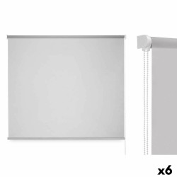 Store à enrouleur 150 x 180 cm Gris Tissu Plastique (6 Unités)