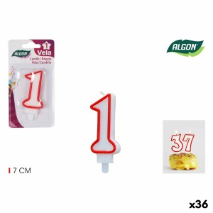Kerzen-Set Algon Rot (36 Stück)