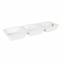 Bol La Mediterránea Yummy Apéritif Porcelaine Blanc 29,3 x 9,5 x 3,3 cm (16 Unités) (29,3 x 9,5 x 3,3 cm)