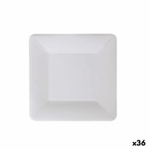 Service de vaisselle Algon Produits à usage unique Blanc Carton Carré 18 cm (36 Unités)