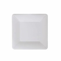 Plate set Algon Disposable White Cardboard Squared 18 cm (36 Units)