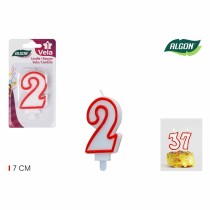 Candle Set Algon Red (36 Units)