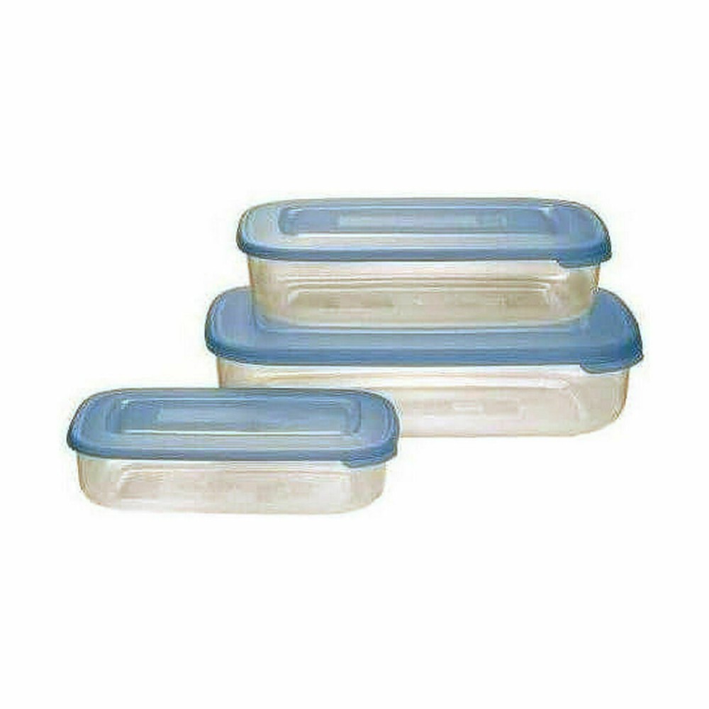 Lunchbox Tontarelli Family Blau rechteckig 29,6 x 19,8 x 7,7 cm (20 Stück)