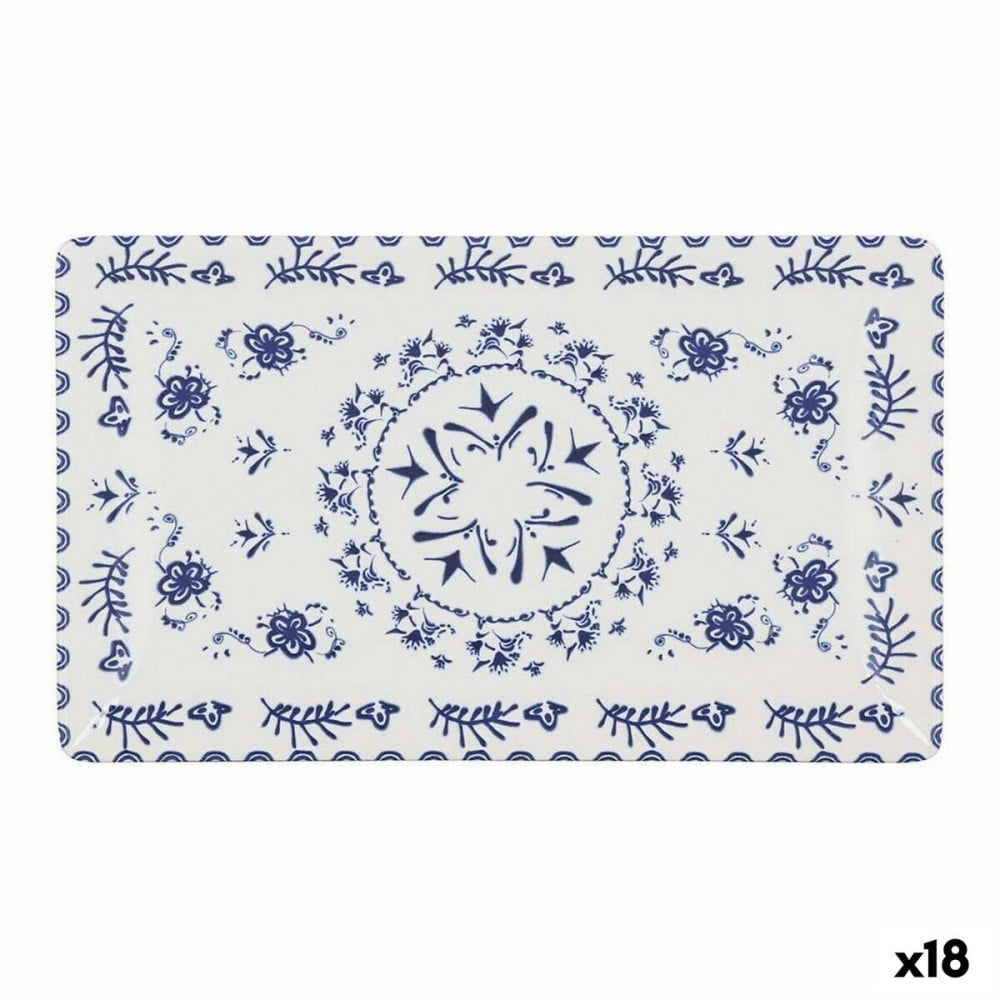 Serving Platter La Mediterránea Blur Rectangular 25 x 15 x 2 cm (18 Units)