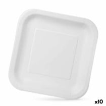 Geschirr-Set Algon Einwegartikel Weiß Pappe 23 x 23 x 1,5 cm (10 Stück)