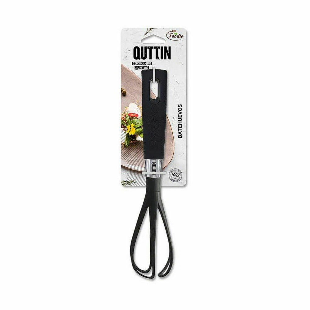 Manual Whisk Quttin Foodie Black Nylon (24 Units)