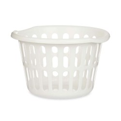 Basket Kipit 8066-W White polypropylene 27 L 40 x 25 x 40 cm (18 Units)