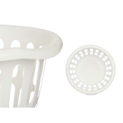 Basket Kipit 8066-W White polypropylene 27 L 40 x 25 x 40 cm (18 Units)