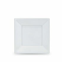 Lot d'assiettes réutilisables Algon Blanc Plastique 18 x 18 x 1,5 cm (24 Unités)