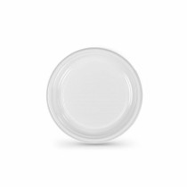 Set of reusable plates Algon White Plastic (6 Units)