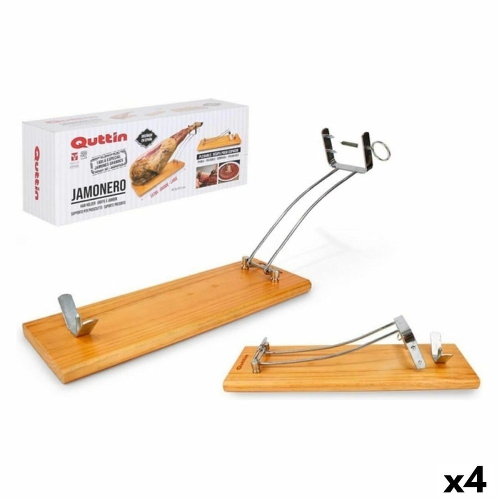 Support à jambon pliable Quttin (48,5 x 16,5 x 2,3cm) Bois 48,5 x 16,5 x 2,3 cm (4 Unités)