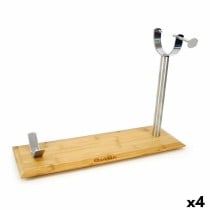 Schinken-Ständer Quttin Metall Bambus 48,5 x 16,5 x 2,3 cm (4 Stück)