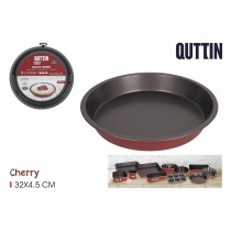 Oven Mould Quttin Cherry Carbon steel 32 x 32 x 5 cm (12 Units)