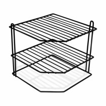 support pour assiettes Confortime Coin Noir 22 x 22 x 25 cm (8 Unités)