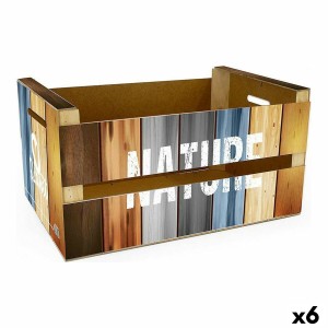 Boîte de rangement Confortime Nature (6 Unités) (36 x 26,5 x 17 cm)