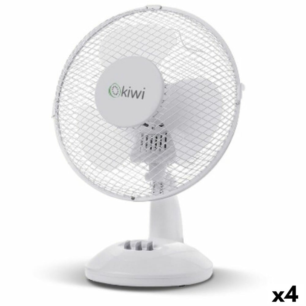 Tischventilator Kiwi Weiß Ø 27 cm 21W (4 Stück)