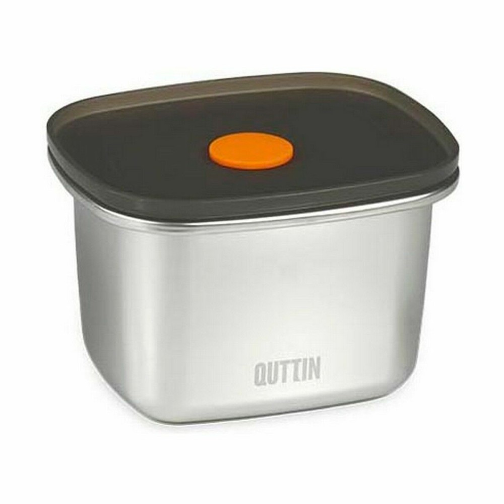 Hermetic Lunch Box Quttin Stainless steel Rectangular 450 ml 11,6 x 9,4 x 7 cm (12 Units)