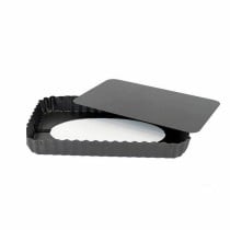 Moule amovible Quttin Noir Acier au carbone 31,5 x 21,5 x 3,5 cm (6 Unités)