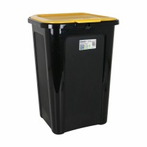 Poubelle Tontarelli Coverline Jaune 44 L Noir 38,5 x 34,5 x 54,5 cm (6 Unités)