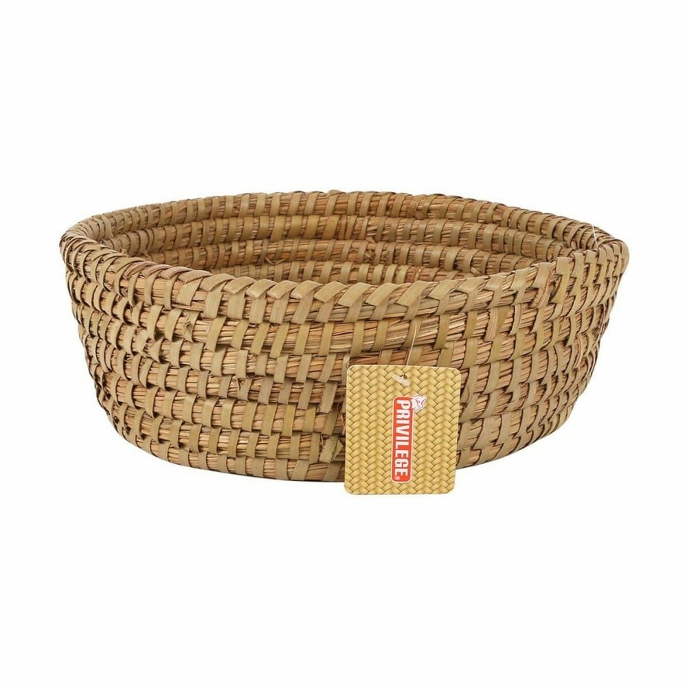 Multi-purpose basket Privilege Korne Brown 27 x 27 x 9 cm wicker Circular (12 Units)