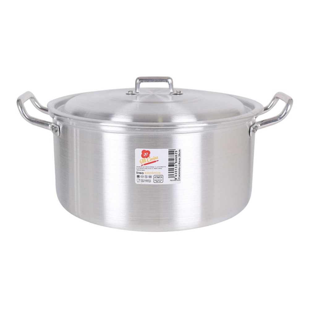 Casserole with lid Aluminium 33,5 x 28 x 15 cm (8 Units)