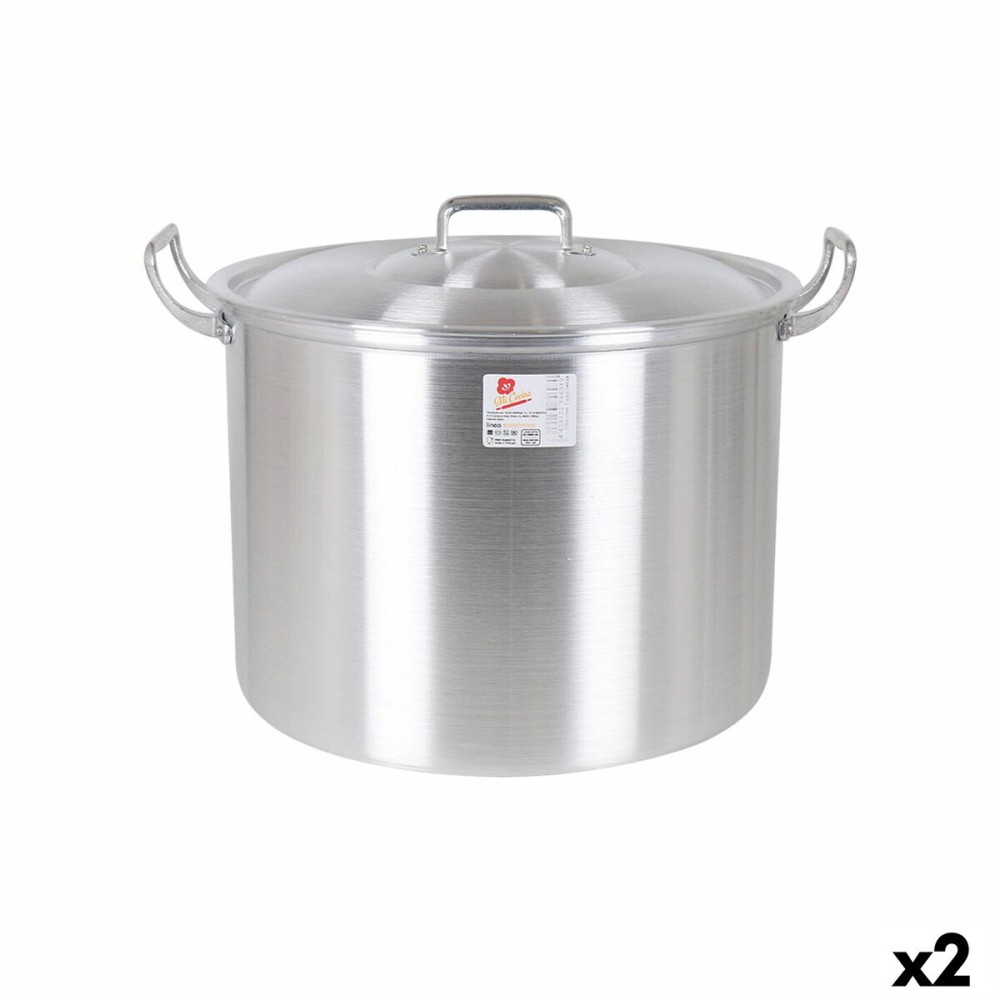 Casserole with Lid Aluminium 44 x 38 x 30 cm (2 Units)