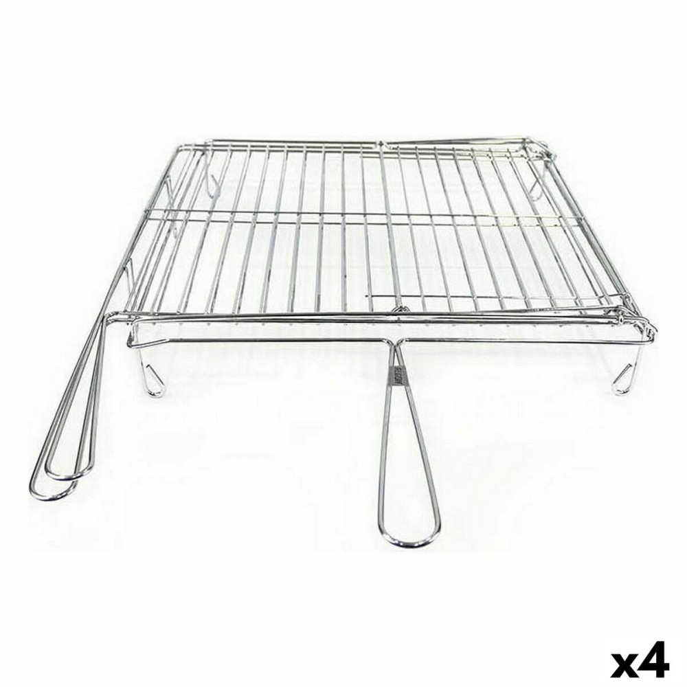 Grill Algon Chromed Rotating 40 x 45 x 10 cm (4 Units)