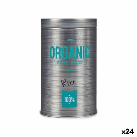 Boîte Organic Riz Gris Fer blanc 10,4 x 18,2 x 10,4 cm (24 Unités)