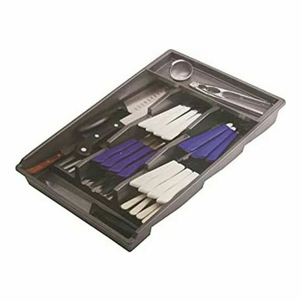 Cutlery Organiser Tontarelli Bella plus Black 43,6 x 28,7 x 7,13 cm (6 Units)