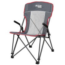 Chaise de camping pliante Aktive Gris 59 x 97 x 68 cm (2 Unités)