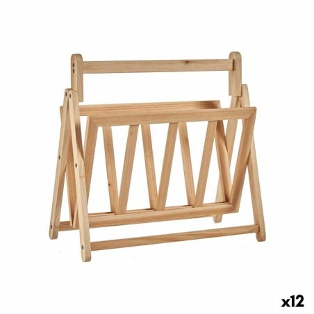 Magazine rack Kipit XJL146062 Brown Wood 30 x 37,5 x 36,5 cm (12 Units)