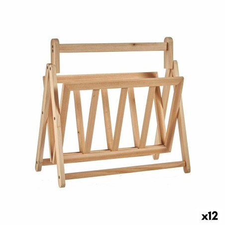 Porte-revues Kipit XJL146062 Marron Bois 30 x 37,5 x 36,5 cm (12 Unités)