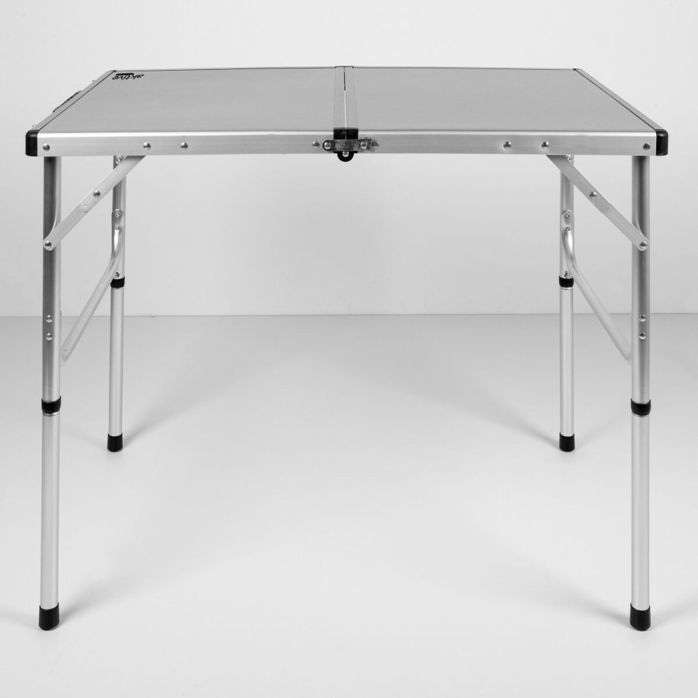 Folding Table Aktive Camping Grey 90 x 70 x 60 cm (2 Units)