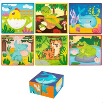 3D Puzzle Lisciani 4 Pieces 22 x 23 x 1 cm (6 Units) animals