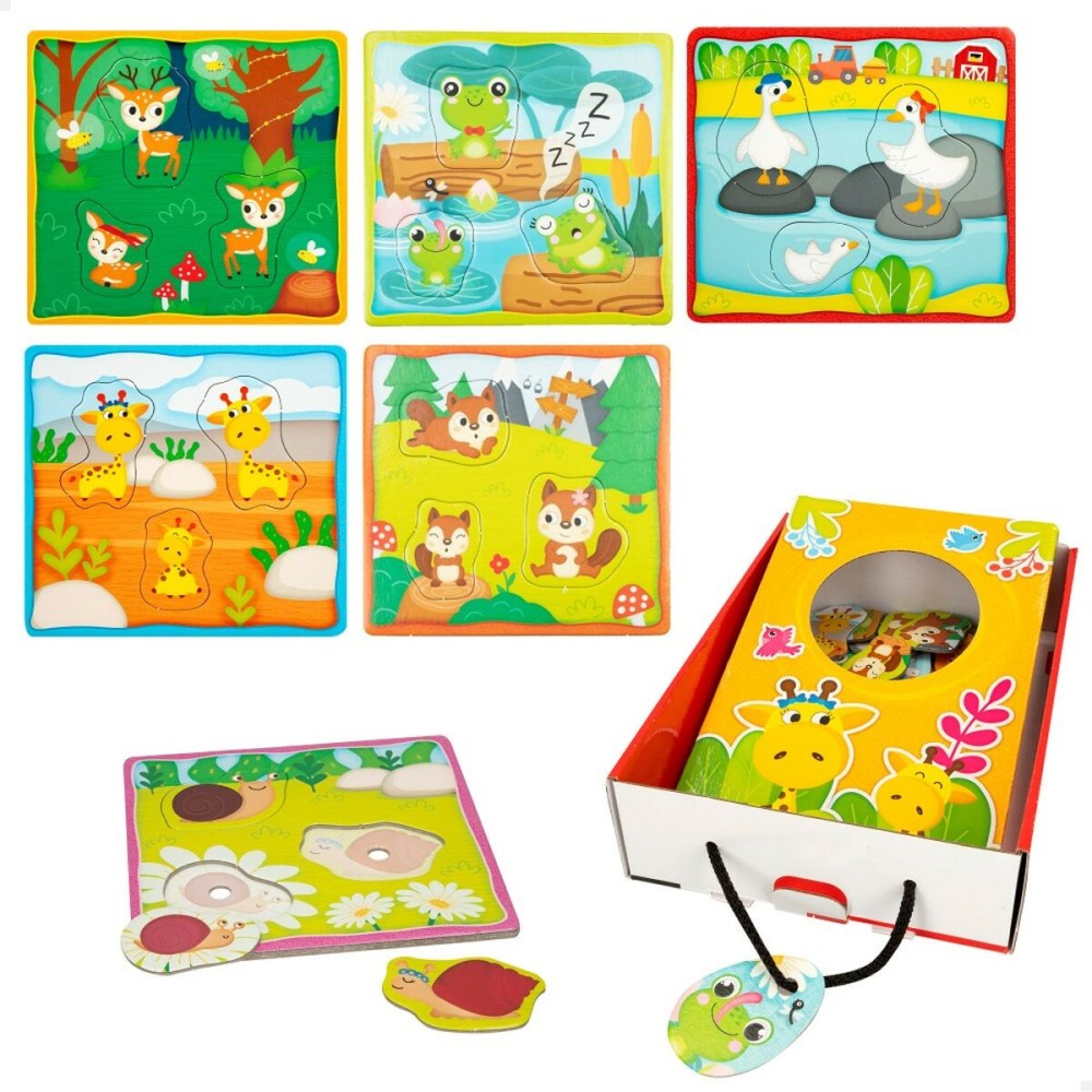 Puzzle Enfant Lisciani Tactile 18 Pièces 16 x 0,5 x 15 cm (6 Unités)