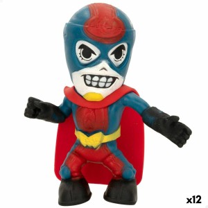 Figurine d’action Eolo Super Masked Pepper Man 14 x 15,5 x 5,5 cm Élastique (12 Unités)