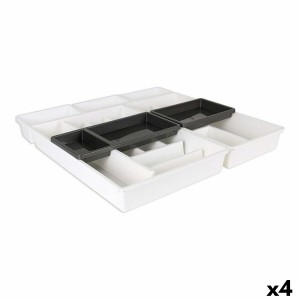 Cutlery Organiser Tontarelli Bella White 7 Pieces 49,5 x 49,2 x 6,7 cm (4 Units)