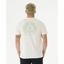 Men’s Short Sleeve T-Shirt Rip Curl Stapler White